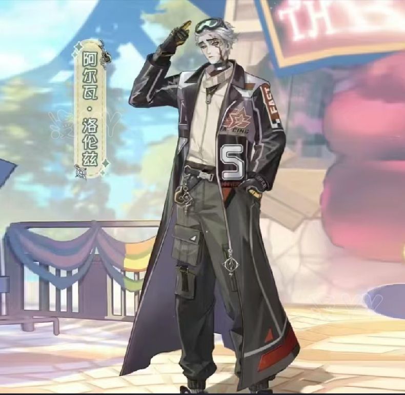 Alva Lorenz Cosplay Costume Identity V Hermit Suit Handsome Uniform Halloween Carnival Suit Fancy Outfits