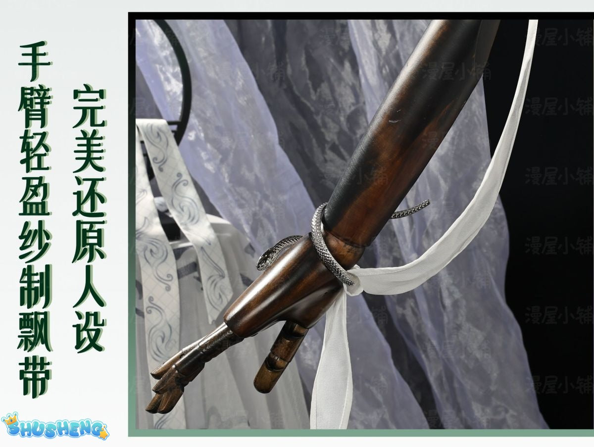 Naraka Bladepoint Viper Ning Cosplay Costume Cheongsam White Snake Role Play Halloween Carnival Uniform Anime Clothing