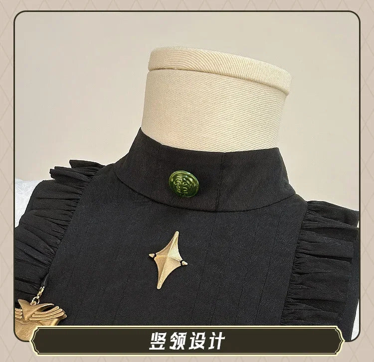 Nu: Carnival Olivine Cosplay Costume Sweet Maid Dress Halloween Carnival Lolita Uniform Accessories Prop Woman Man Olivine Set