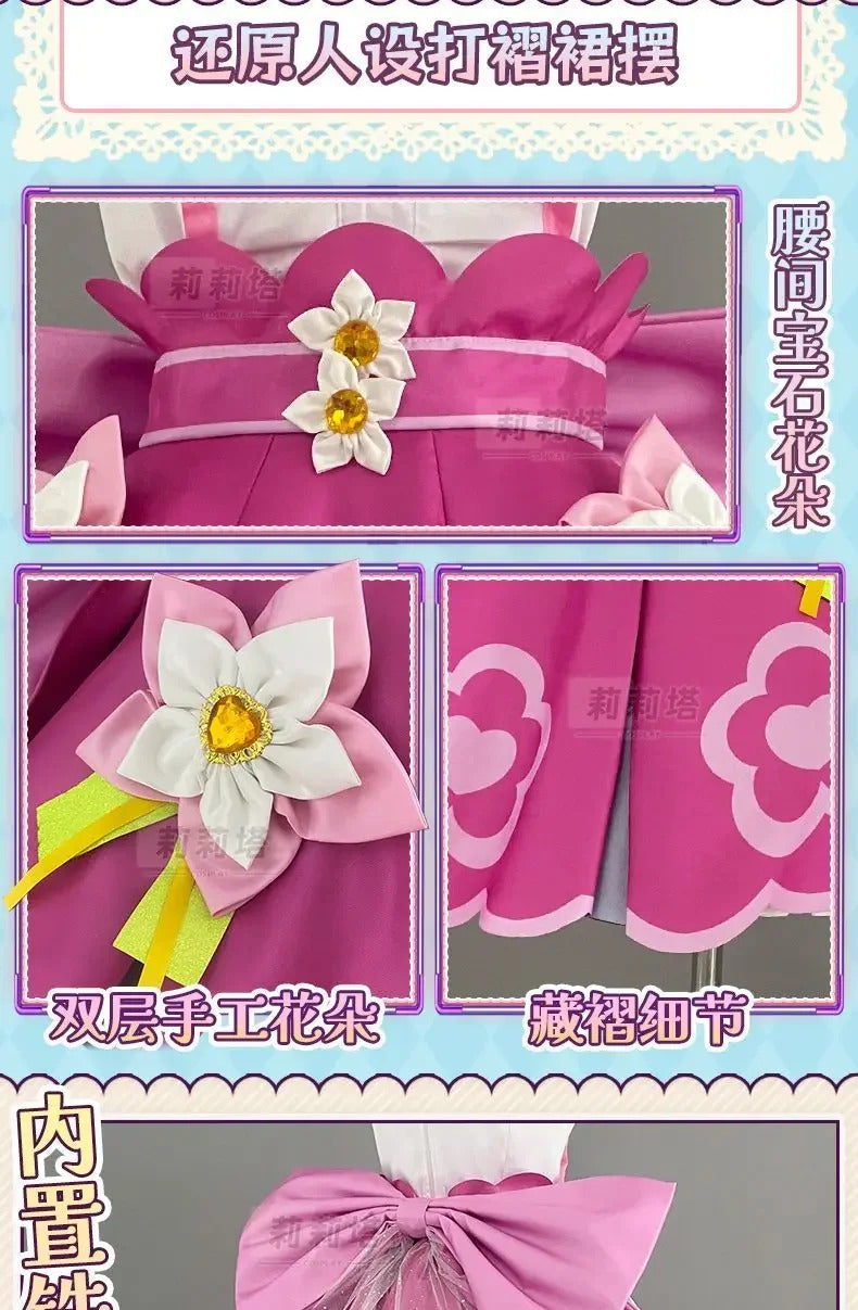 Shusheng-N Anime Pripara Kanon Cosplay Costume Halloween Carnival Sweet Lolita Dress Wig Props Accessories Uniform Woman New Kanon Set