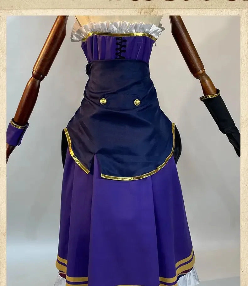 Identity Ⅴ Patricia Dorval Enchantress Cosplay Costume Halloween party new dress jacket gloves glasses prop set women uniform
