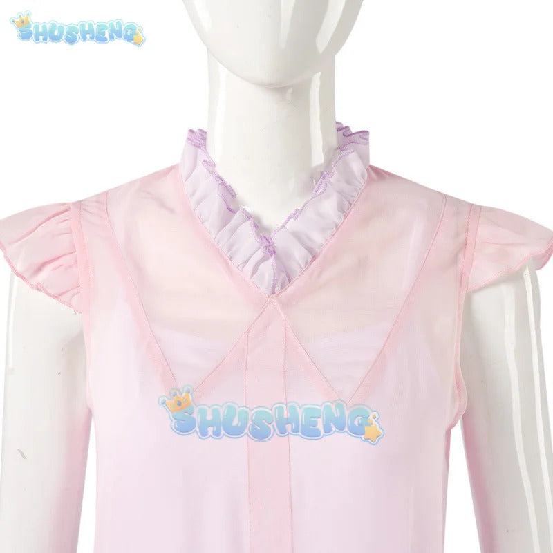 Glinda wicked cosplay costume disguise for adult women pink dress CTX female dresses fantasy outfit Halloween carnival suit