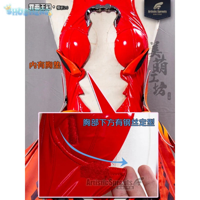 Inori Anime Cosplay Costume Guilty Crown Egoist Yuzuriha Cosplay Goldfish Red Sexy Jumpsuits Fighting Uniform Halloween For Suit