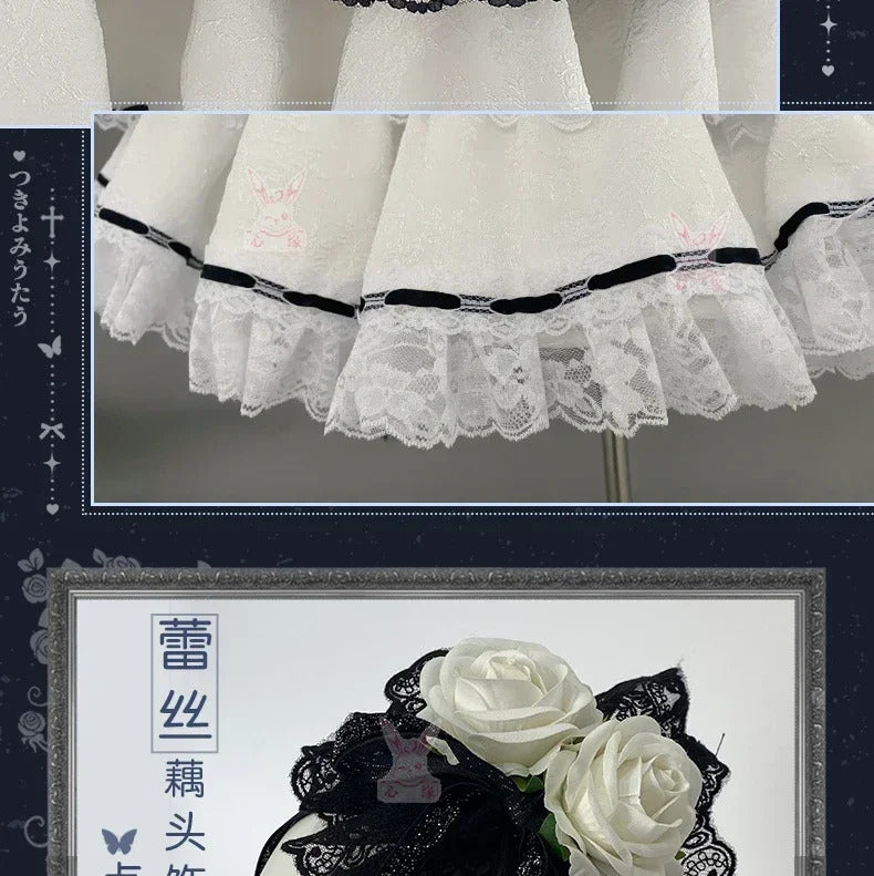 Tsukiyomi Utau Anime Shugo Chara Cosplay Costume Halloween Carnival Sweet Gothic Dress Wig Women Lolita Prop Accessories Uniform