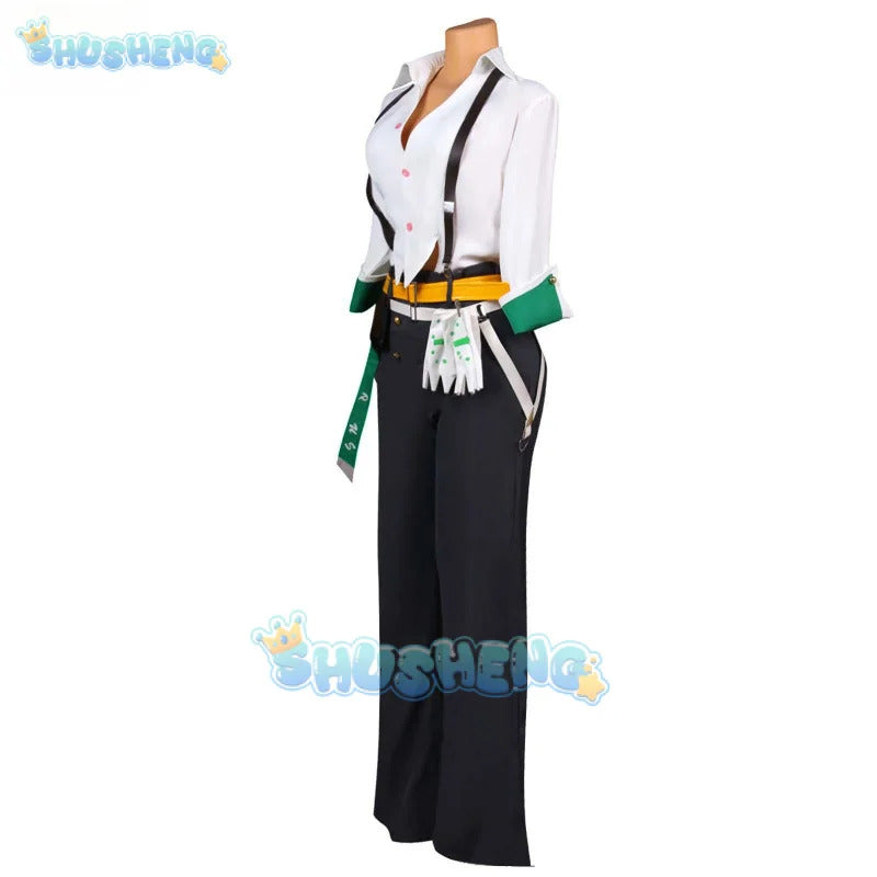 Shusheng Game Guilty Gear Cosplay STRIVE Giovanna Cosplay Costume Pants Women Halloween Carnival Roleplay Clothes Sets