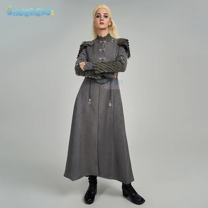 Shusheng-R Rhaenyra Targaryen Cosplay Fantasy Women Costume Houses Cos Dragon Rhaenyra Fantasia Halloween Fashion Dress Uniform Prop Set