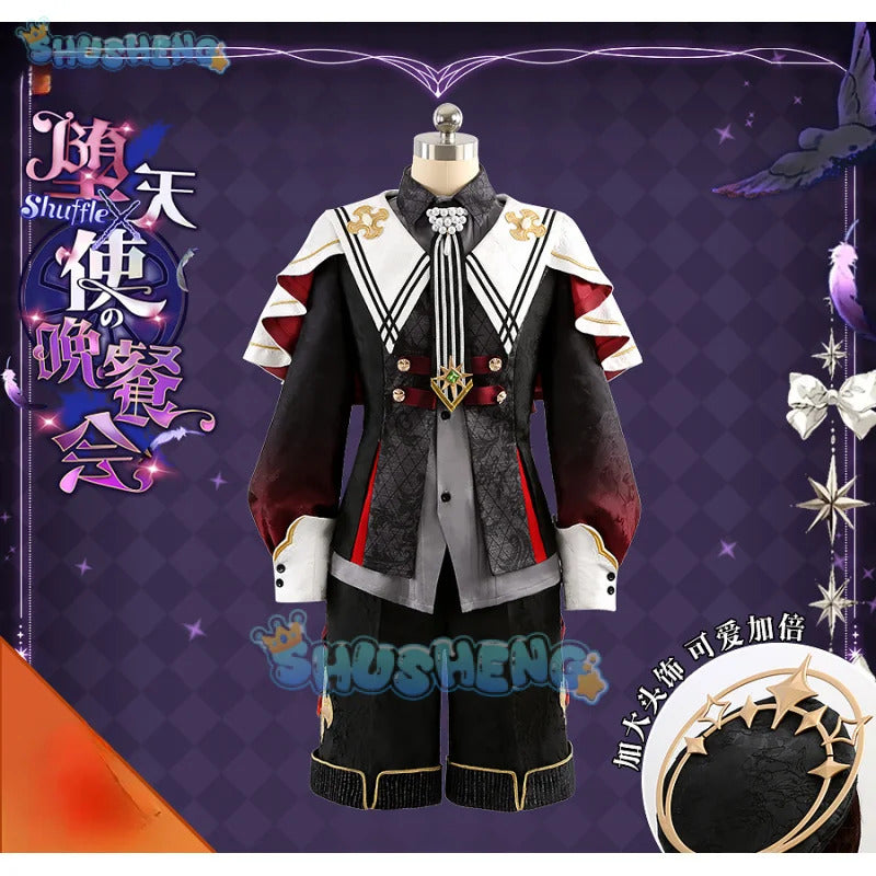 Ensemble Stars Suou Tsukasa Shinobu Sengoku Mashiro Tomoya Hanamura Fuyume Cosplay Costume Fallen Angel Uniform Halloween