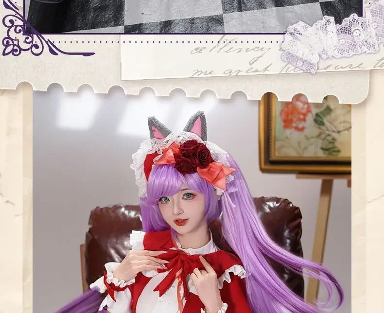 Manaka Laala cosplay 10th Anniversary Christmas red lolita dress Anime Pripara costume party gift girl accessories sweet new set