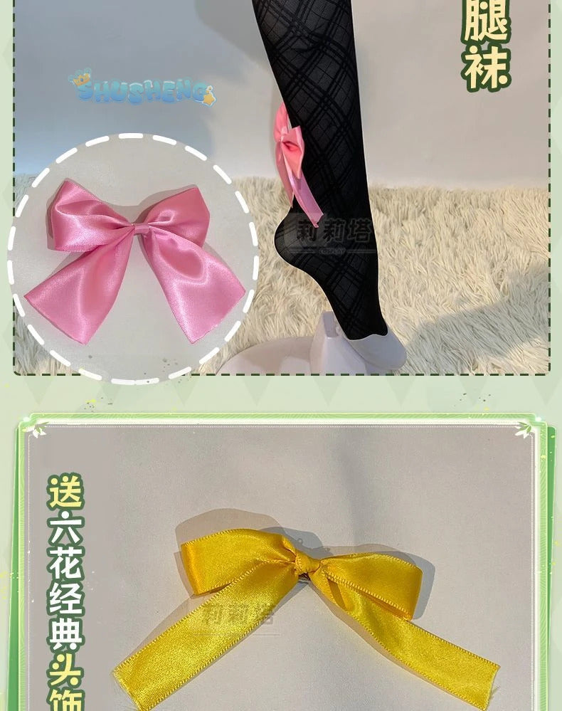 Takanashi Rikka Cosplay Love, Chunibyo & Other Delusions Costume Wig and Skirt Support Cute Lolita Party Carnival Girl man Set
