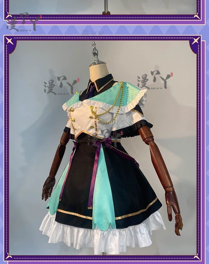 Lazulight Finana Elira Pomu Cosplay Costumes Vtuber Cosplay Dress Anime Clothing Halloween Party Uniforms
