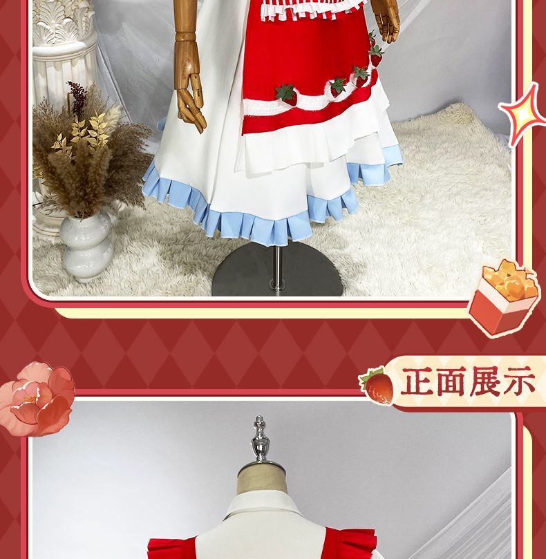 Identity V Grace Naiad Game Suit Sweet Lovely Maid Dress Cosplay Costume Halloween Party Role Play Outfit Women