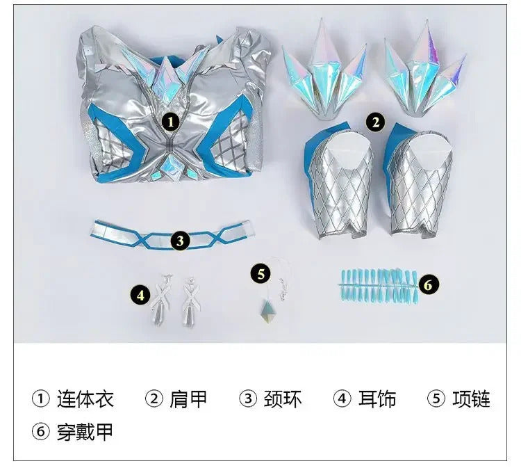 White Queen Emma Grace Frost Rivals cosplay costume High quality women fantasy jumpsuit shoes props shoulder armor Halloween set