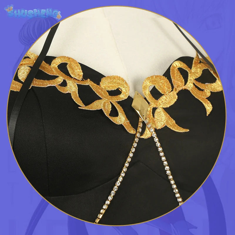 Code Geass cosplay C.C. New Halloween carnival sexy black evening dress party dress accessories prop C.C. A set of women