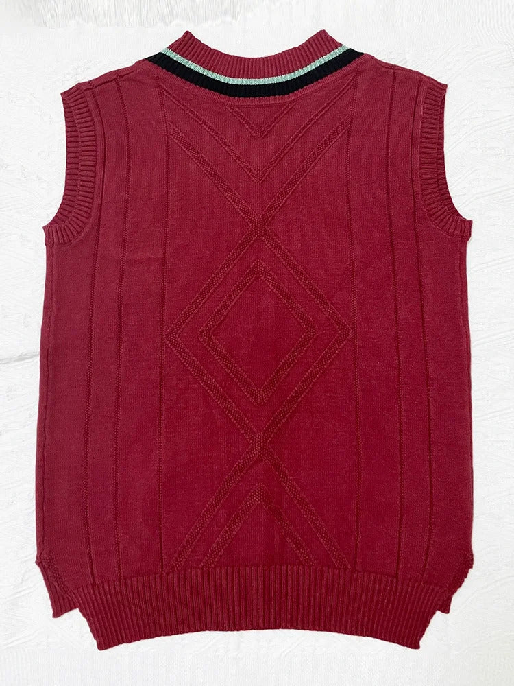 Rafayel Cosplay Love and Deepspace Men Fashion Vest Sweater Red Maple Season Uniform Halloween Costumes Rafayel Role Play Suit