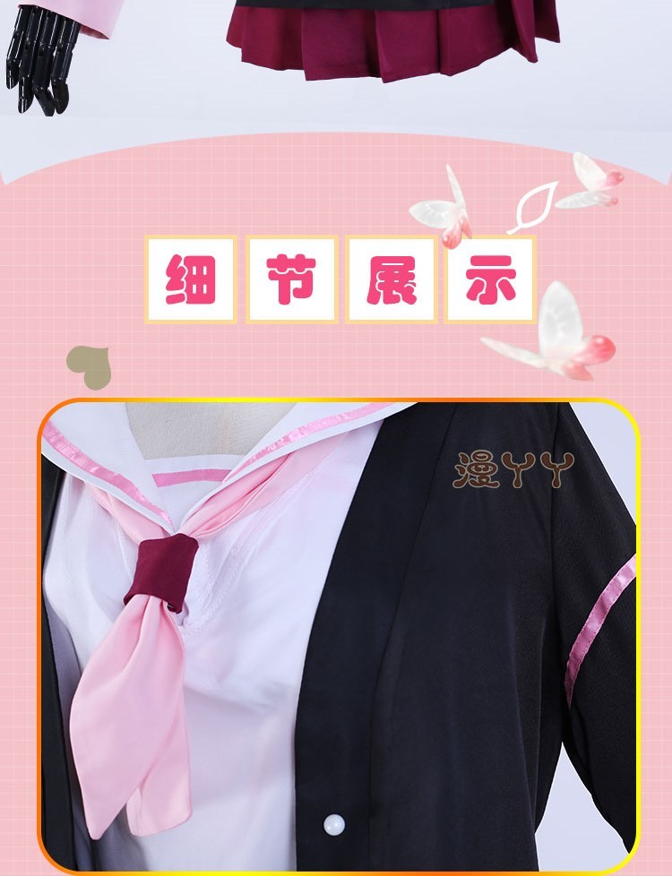 Blue Archive Shimoe Koharu Cosplay Costume Sailor Uniform Suit With Hat Wing Women Girl Halloween Party Outfit Headwear