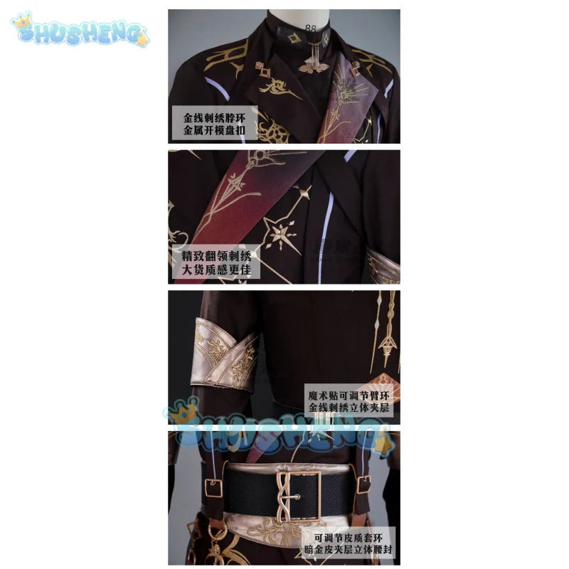 Love and Deepspace Xavier Cosplay Costume Black Hunting Uniform Halloween Party Women Men Props Shusheng