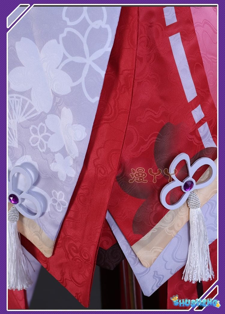 Genshin Impact Yae Miko Full Set Guuji Yae Cosplay Costume Wig Earning Headwear Ears Tail for Comic Con