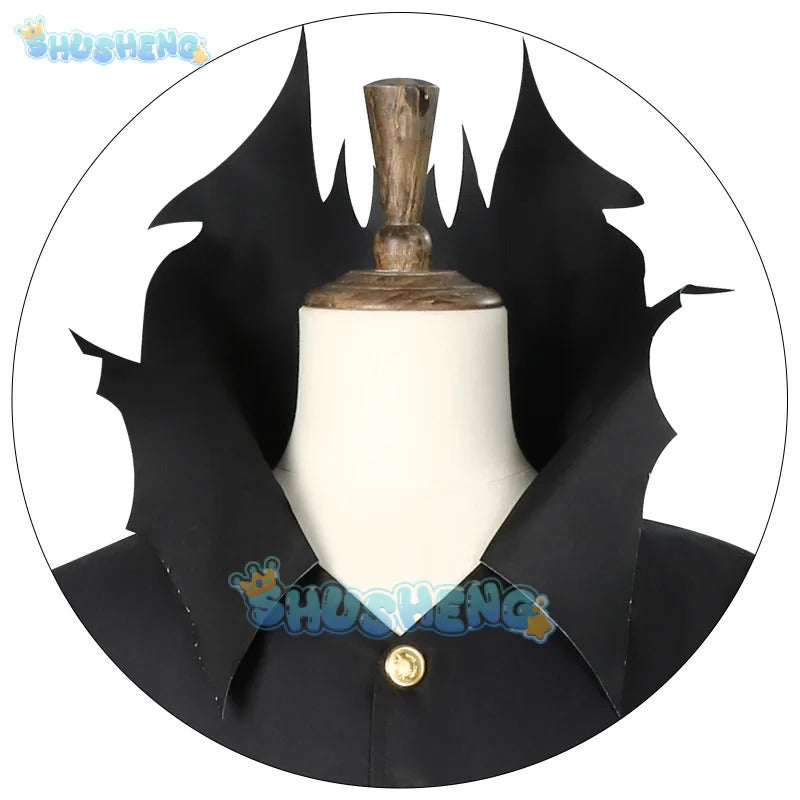 Anime Dandadan Ken Takakura Okarun Cosplay Costume Mask Glasses Uniform Coat Set Halloween Party for Women Men Props Shusheng