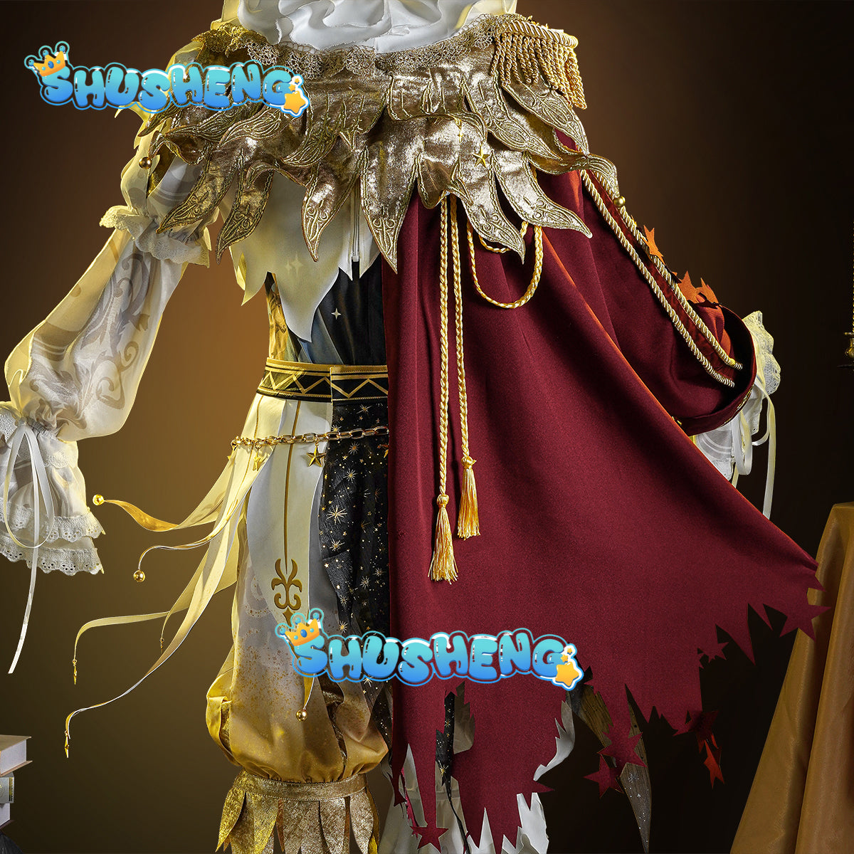 New Identity Ⅴ Mike Morton Cosplay Acrobat Costume Gorgeous knight suit shirt hat accessories props party carnival men women Set