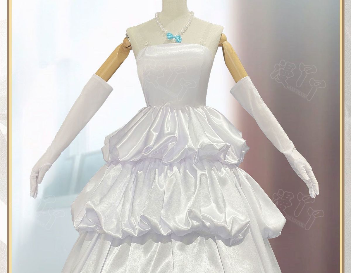 Takanashi Rikka Cosplay Anime Love, Chunibyo & Other Delusions Costume Gorgeous Wedding Dress and Accessories Halloween uniform