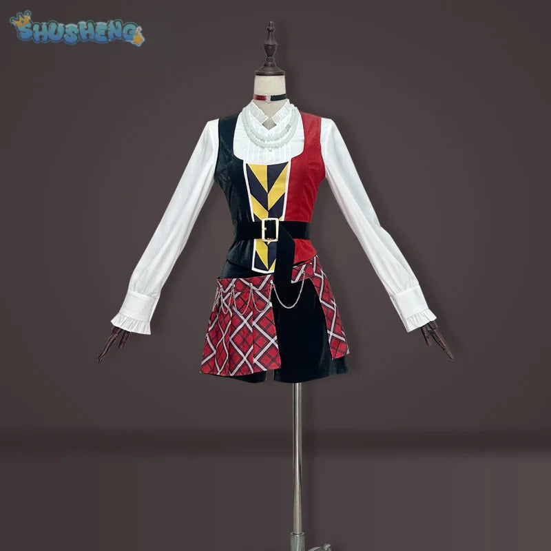 Anime Riddle Cosplay Twisted-Wonderland Costume Halloween Carnival Fashion Uniform Accessories Prop Jacket Men Women Riddle Set