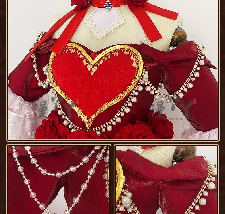 Identity V Specimen Gallery Bloody Queen Official Cosplay Costume Women's Long Dress Game Full Of Suit Character Roleplay Outfit