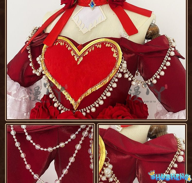 Identity V Specimen Gallery Bloody Queen Official Cosplay Costume Women's Long Dress Game Full Of Suit Character Roleplay Outfit