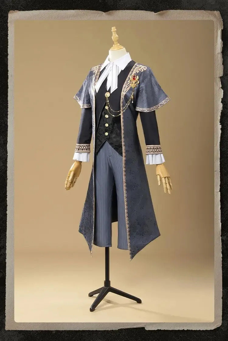 Identity Ⅴ Freddy Riley Lawyer The weight of justice Cosplay Costume Halloween New Fashionable Coat Shirt Vest Tie Prop Man Set