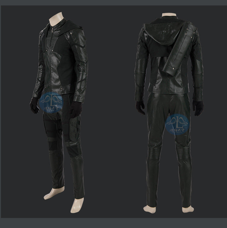 TV Surper Hero Carnival Halloween Adult Superhero Oliver Cosplay Queen Costume Arrow Battle Suits Green Outfit Arrow Hero