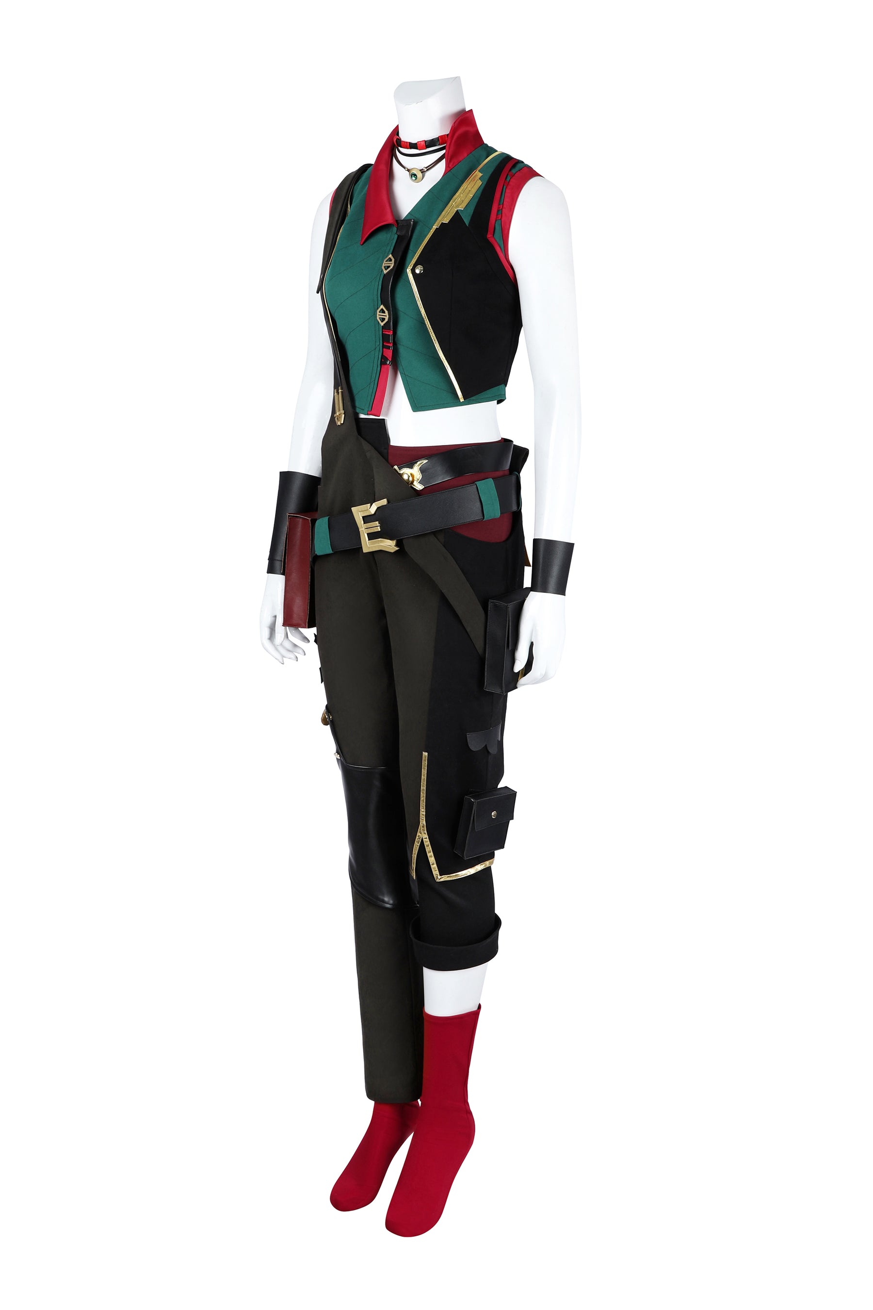 Anime Game LOL Arcane Powder Cosplay Jinx Costume Uniform Coat Pants Blue Wigs Headwear For Girls