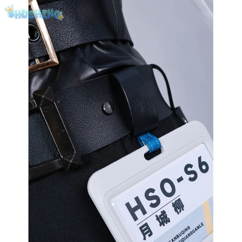 Shusheng-N Zenless Zone Zero Tsukishiro Yanagi Cosplay Costume Wig shoes dress prop set Halloween carnival JK sweet Woman Man uniform