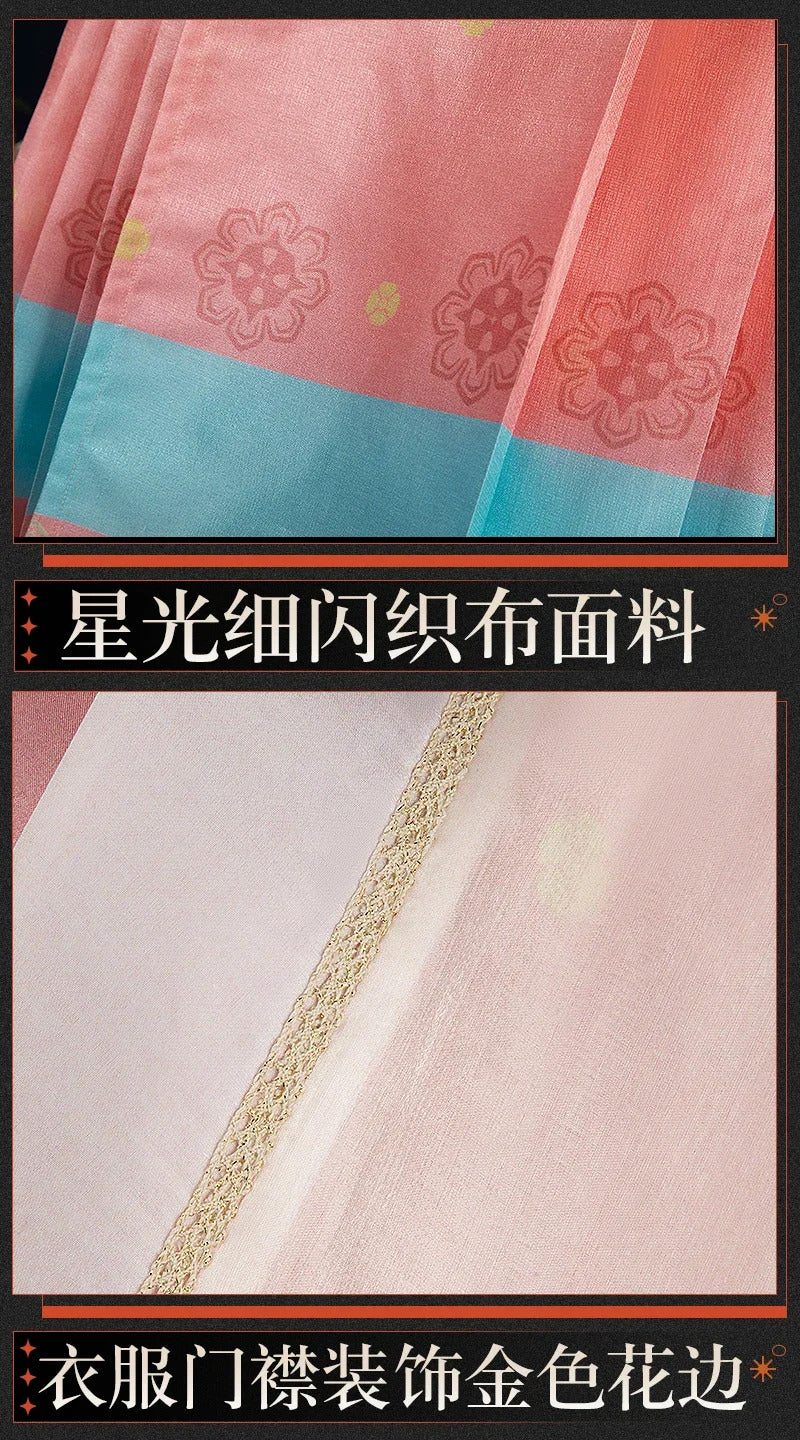 Shusheng-R Game Reverse:1999 Cosplay Sotheby Red line edge Costume Halloween party Chinese style Hanfu accessories props wig Woman Man set