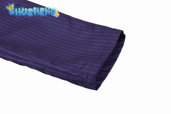 The Dark Knight Joker Cosplay Purple Jacket Uniform for Adult Costumes Clown Heath Ledger Suit Dress Up Party