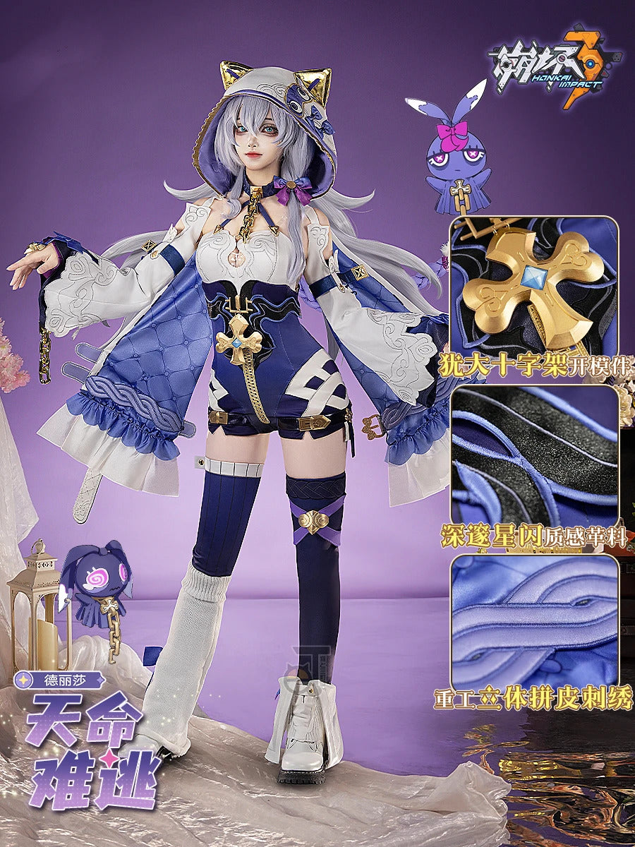 Honkai Impact 3rd Theresa Apocalypse Women Cosplay Costume Cos Game Anime Party Uniform Hallowen Play Role Clothes Clothing