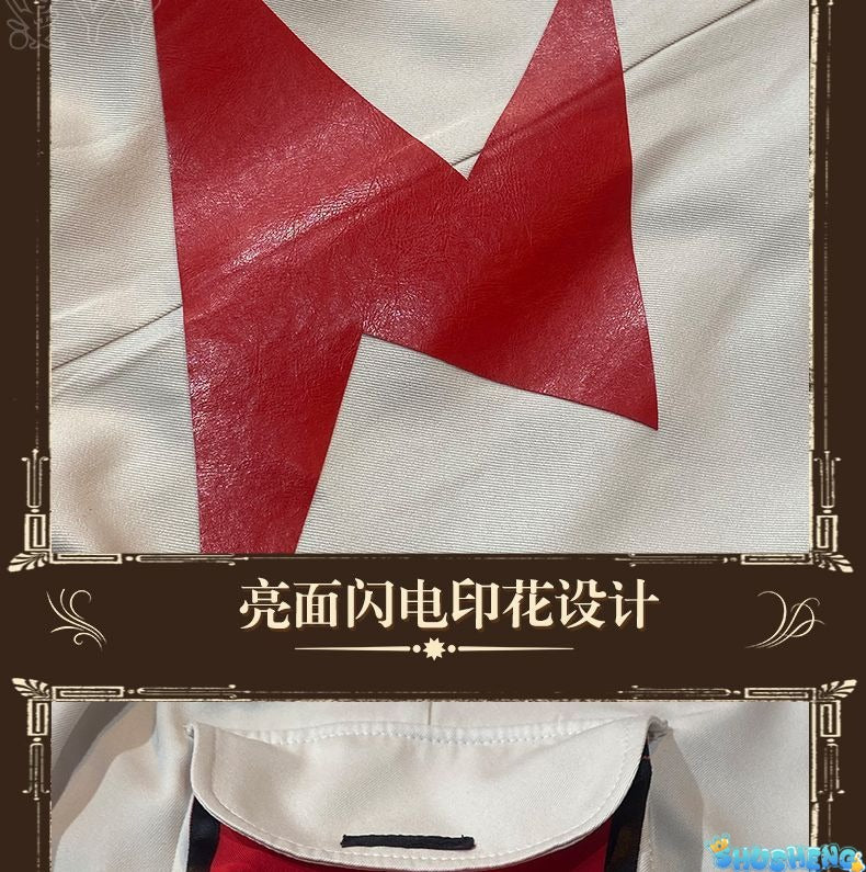 Prisoner Luca Balsa Cosplay Game Identity V Cosplay Costume Red Uniforms Coat Hat Wig Suits Party Play Clothes for Men Women