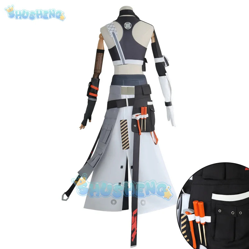 Zenless Zone Zero Grace Howard Cosplay Costume Glasses Belobog Heavy Industries Uniform Halloween Party for Women Props Shusheng