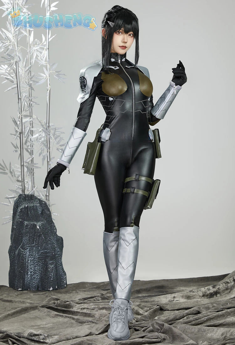 Mina Ashiro Kaiju Anime No.8 Cosplay Fantasia Costume Disguise for Adult Women Jumpsuit Outfits Halloween Carnival Party Clothes