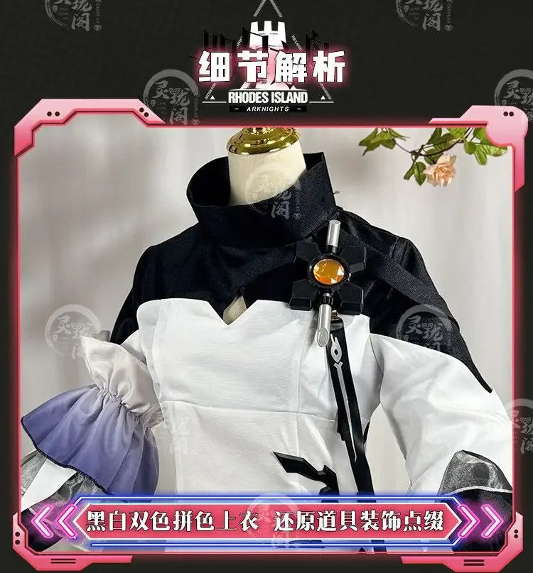 Arknights Theresa Cosplay Costume Uniform Halloween Carnival Party Christmas Play Role Clothes Clothing for Women Shusheng