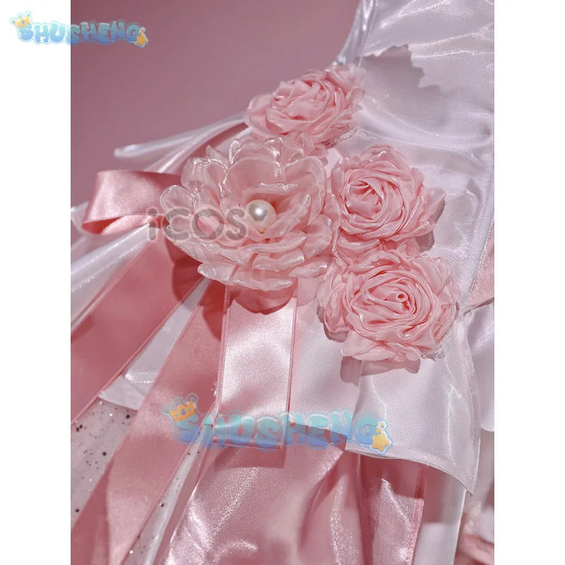 Sword Art Online Yuuki Asuna Cosplay Costume Rose Wedding Dress Uniform Halloween Carnival Party Christmas Play Role Clothing