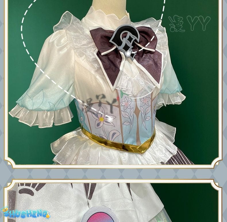 Dolia Cosplay Costume Game Honor of Kings Doria Costume Uniform Dress Headgear Set Duo Liya Role Play Clothing Women Dress