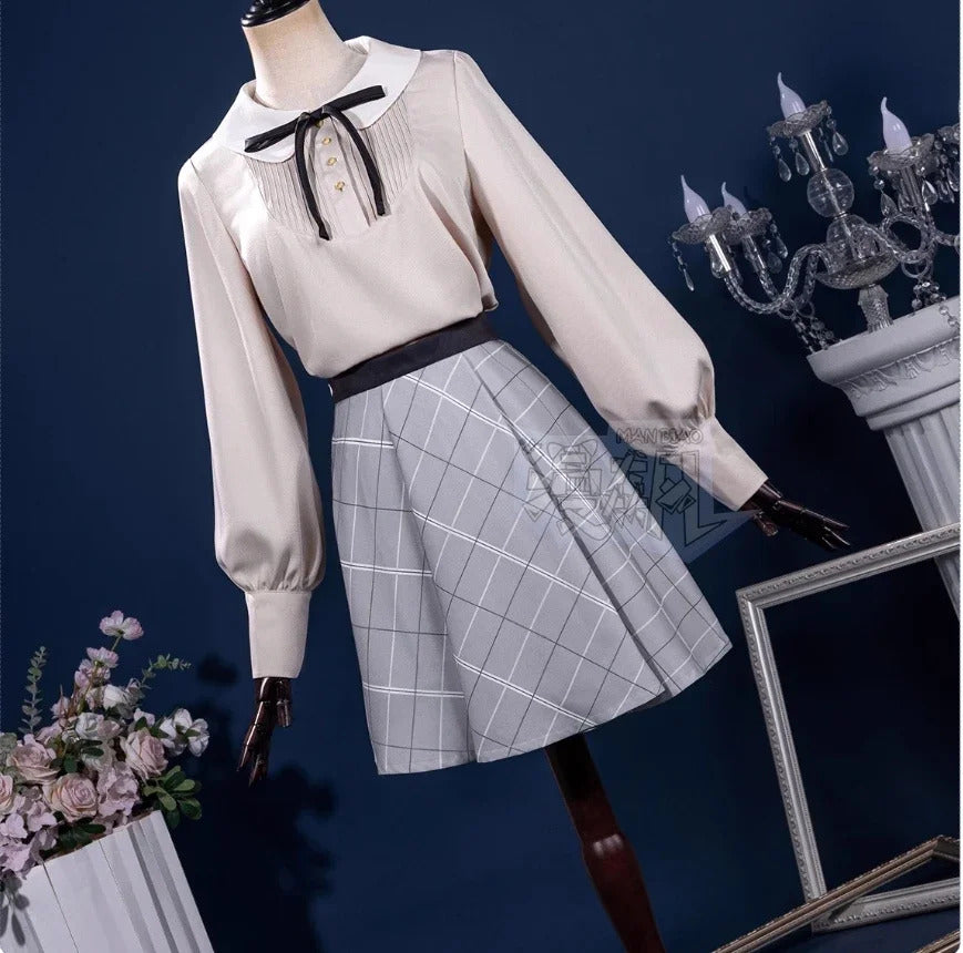 Shusheng-R BanG Dream! Ave Mujica Cosplay Sakiko Togawa Oblivionis Costume Shirt, skirt, socks, tie, Halloween party sweet JK uniform set