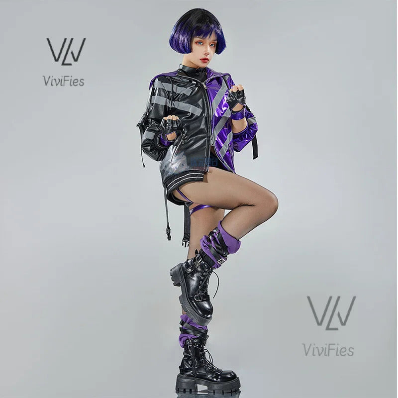 Game Tekken 8 Ling Reina Cosplay Fantasia Costume Disguise for Adult Women Tops Shorts Outfits Halloween Carnival Party Clothes