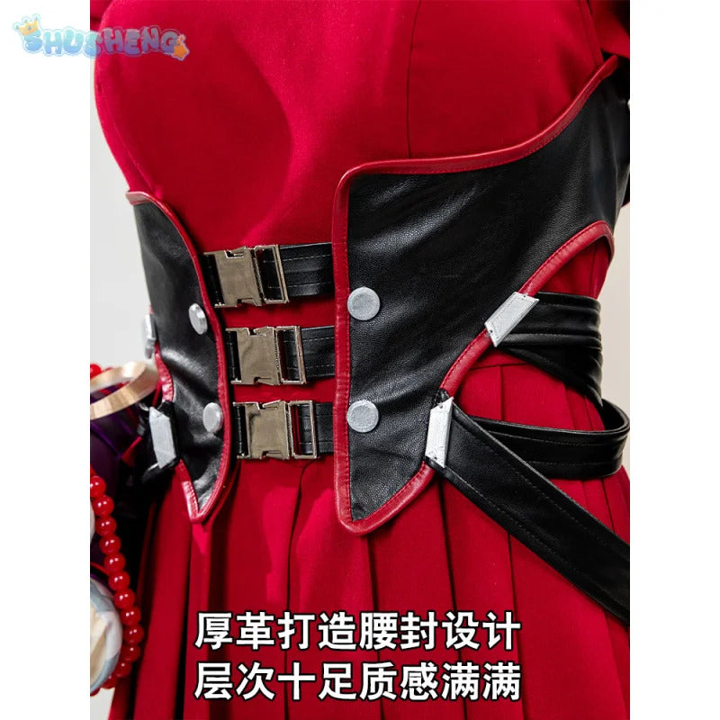 Psylocke Cosplay Rivals Red Ghost Hunter Costume Hat shoes suspender dress gloves socks prop set Halloween women fantasy uniform
