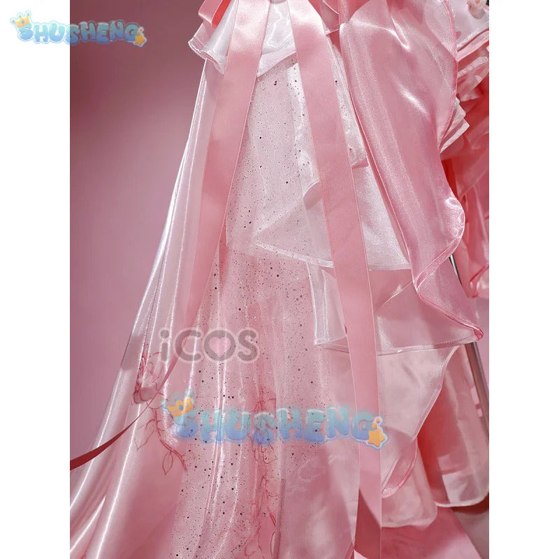 Sword Art Online Yuuki Asuna Cosplay Costume Rose Wedding Dress Uniform Halloween Carnival Party Christmas Play Role Clothing