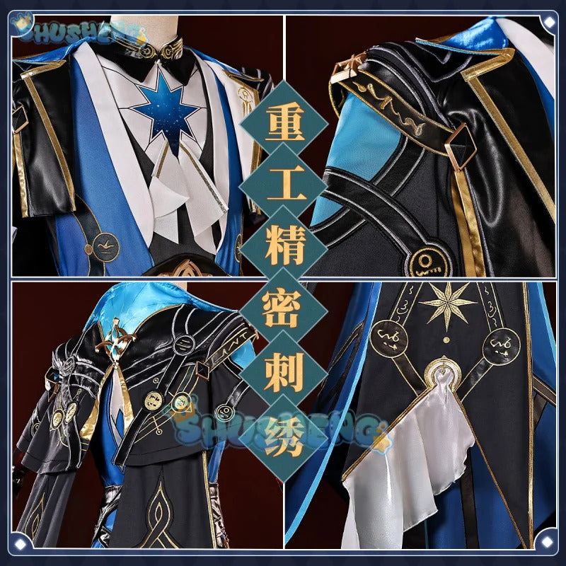 Honkai Star Rail Anaxa Cosplay Costume Wig Uniform Outfit Anaxagoras Grove of Epiphany Amphoreus Carnival Halloween Women Men