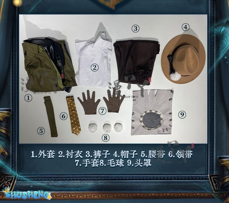 Game Identity V Cosplay Costumes Survivor Melly Plinius Entomologist Cosplay Costume Original Skin Uniforms Clothes Suits New