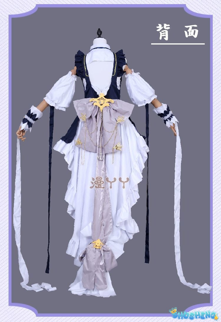 Azur Lane Cheshire Cosplay Lolita Maid Dress Game Anime Suit for Women Halloween Carnival Roleplay Clothing COSFun