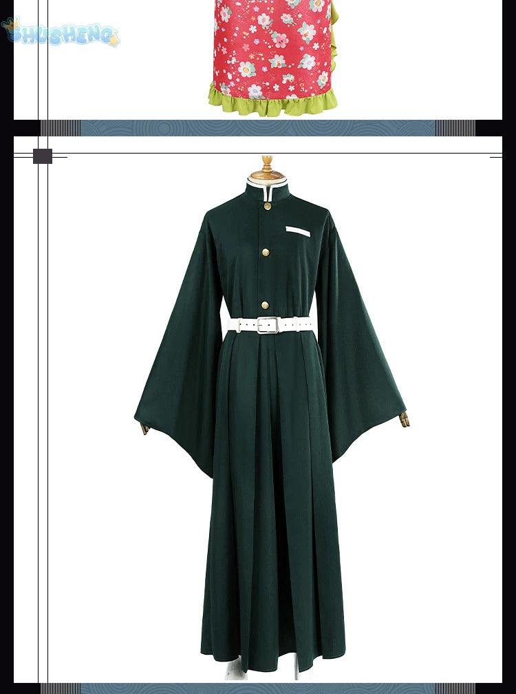 Anime Demon Slayer Kochou Kanae Tokitou Muichirou Kanroji Mitsuri Cosplay Costume Halloween Carnival man Woman Full Set uniform
