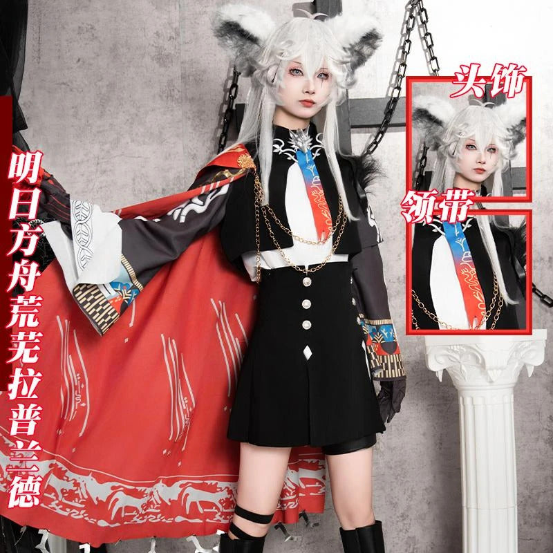 Arknights Lappland The Decadenza Cosplay Costume Uniform Halloween Carnival Party Christmas Play Role Clothes Clothing for Women