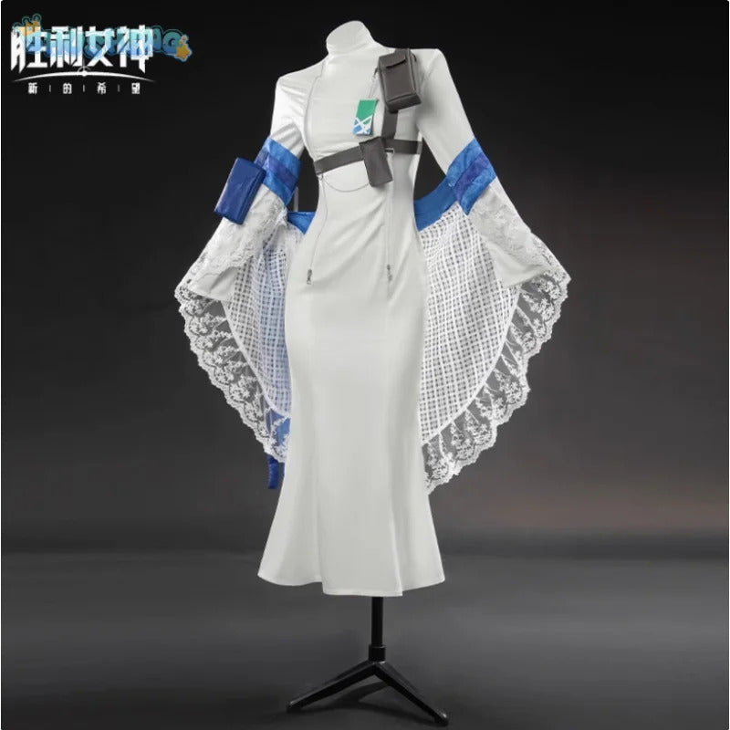 NIKKE:The Goddess of Victory Arkana Cosplay Costume Dress shawl shoulder strap ring prop set Halloween new elegant Woman uniform